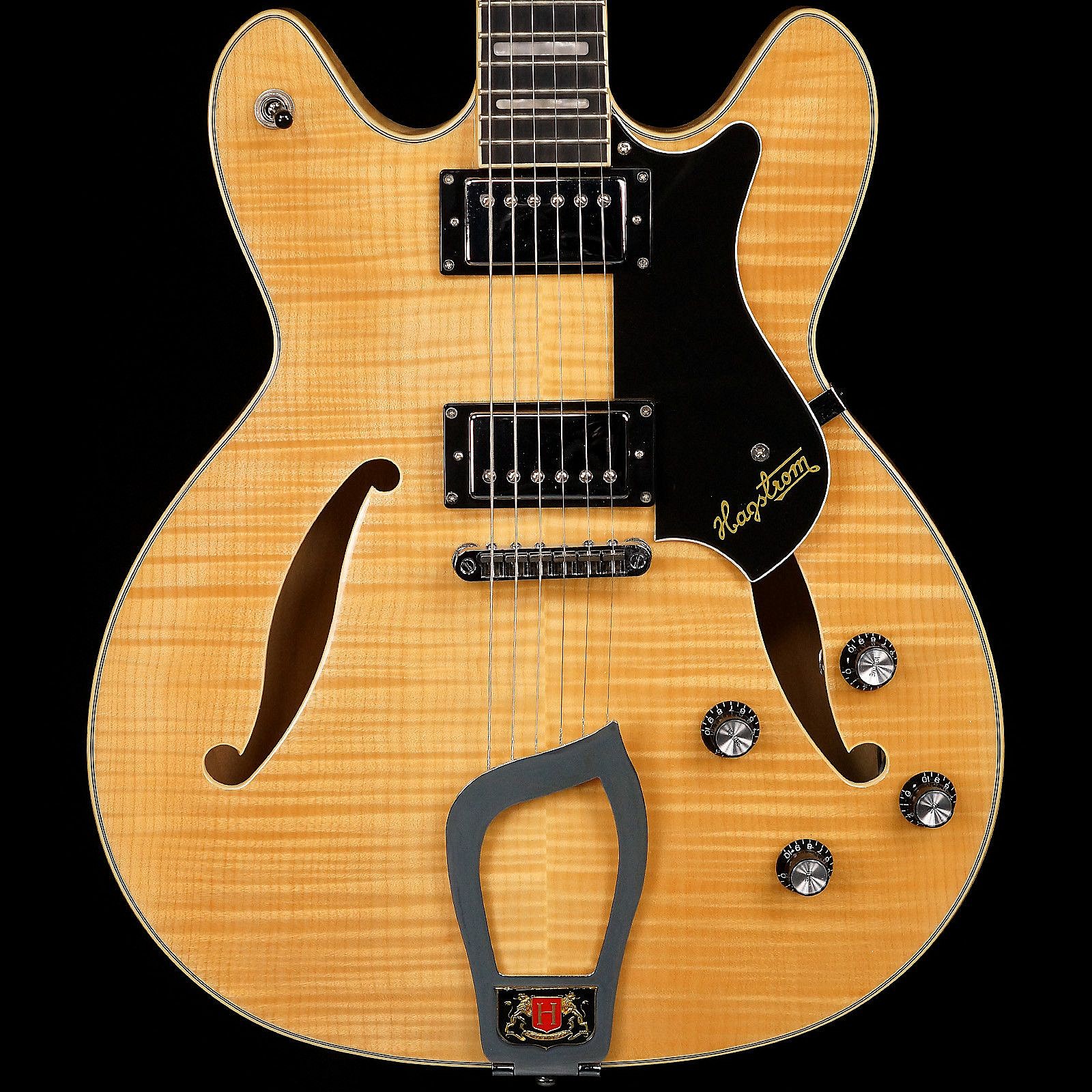 HAGSTROM Guitars111,  Porfolio: Viking Deluxe (Natural Flame) , 2011  Maple body and neck, Rosewood fretboard, NA