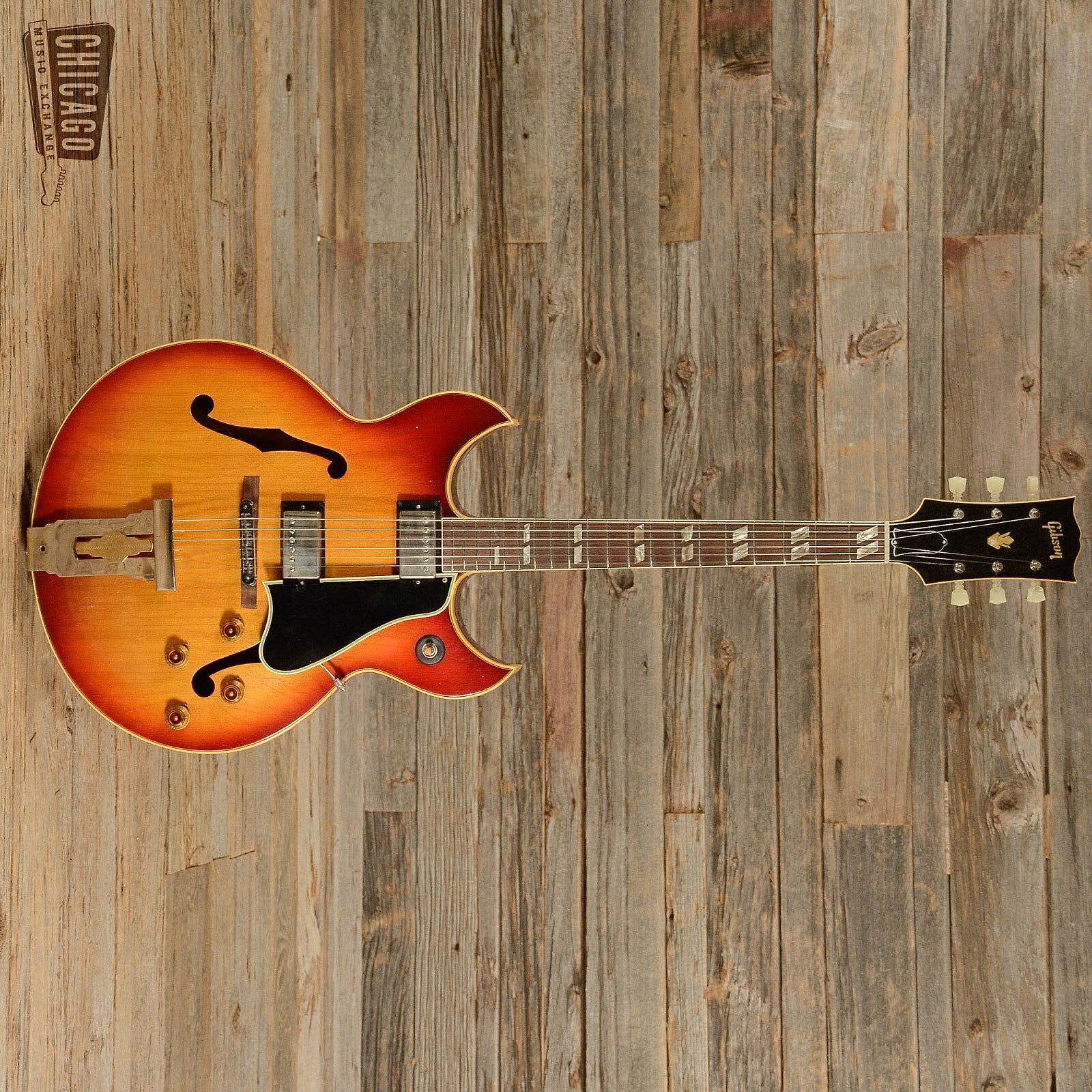 GIBSON Guitars111,  Barney Kessel (Sunburst) 020 , 1963  Maple body; Mahogany neck; Rosewood fretboard, 7 lbs., 4oz.