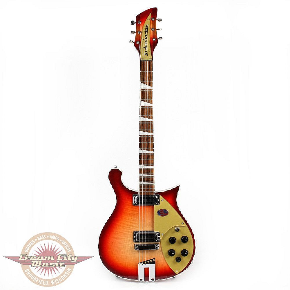 RICKENBACKER Guitars111,  Portfolio: 660 Solid Body (Fireglo) , 2012  Maple body and neck, Rosewood fretboard, 7.2 lbs.