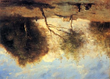 Work:&nbsp;Jean Baptiste Camille Corot Les Pr&eacute;s de la Petite Ferme, 1860-700 Oil on canvas 12 3/8 x 18 1/16 in. COR-00001